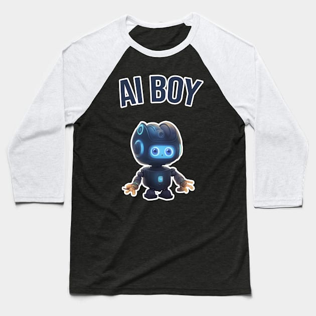 Ai BOY Baseball T-Shirt by Aleksandar NIkolic